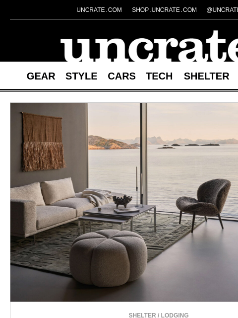 uncrate newsletter: Vipp Cabin Lofoten & more