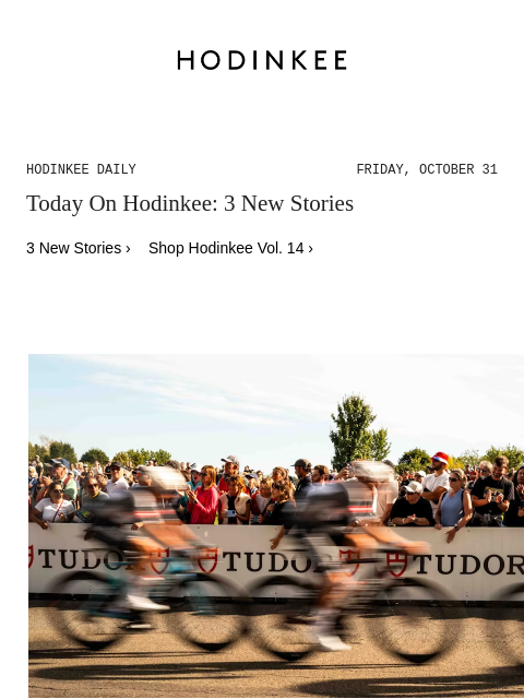 hodinkee newsletter: Hodinkee Daily | 10/31/2025