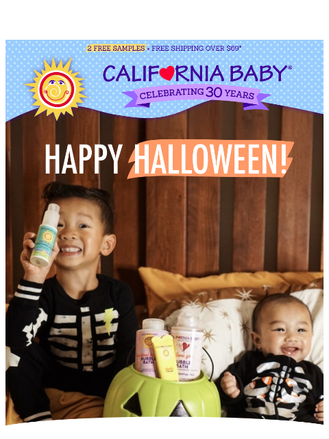 californiababy newsletter: Happy Halloween From California Baby 🎃