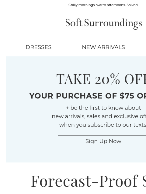 softsurroundings newsletter: New Perfect for Now Layers