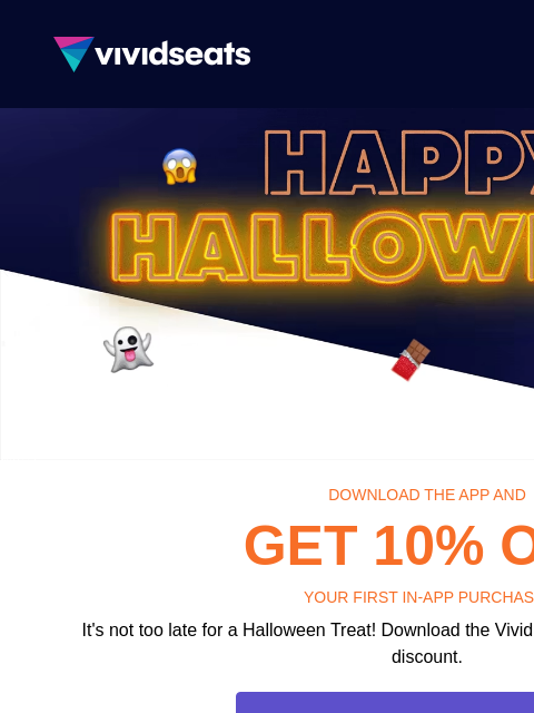 vividseats newsletter: Last Chance for 10% Off Your Next Ticket Purchase ...