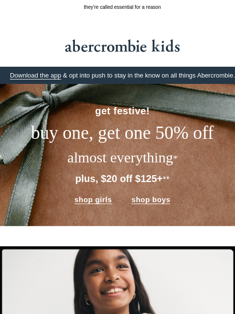 abercrombie newsletter: the coziest sweats they’ll ever need