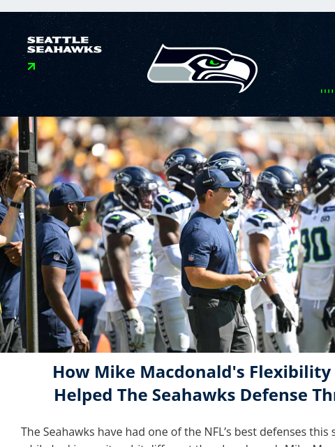 seahawksemail newsletter: 'A Team With An Identity'