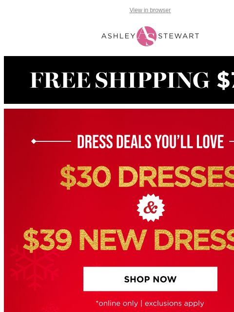 ashleystewart newsletter: The denim dresses dreams are made of 🤩