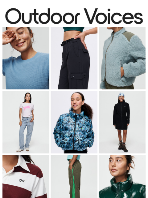 outdoorvoices newsletter: NEW FALL PICKS