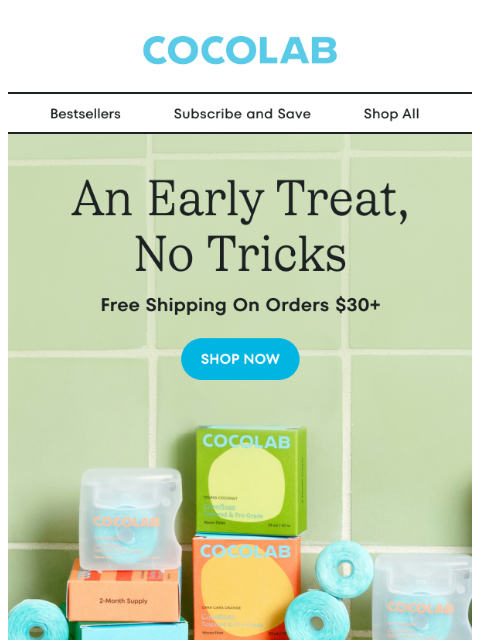 cocolab newsletter: 🍂 Free shipping on orders $30+ 🍂