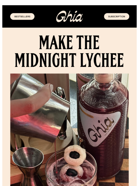 drinkghia newsletter: Berry After Dark