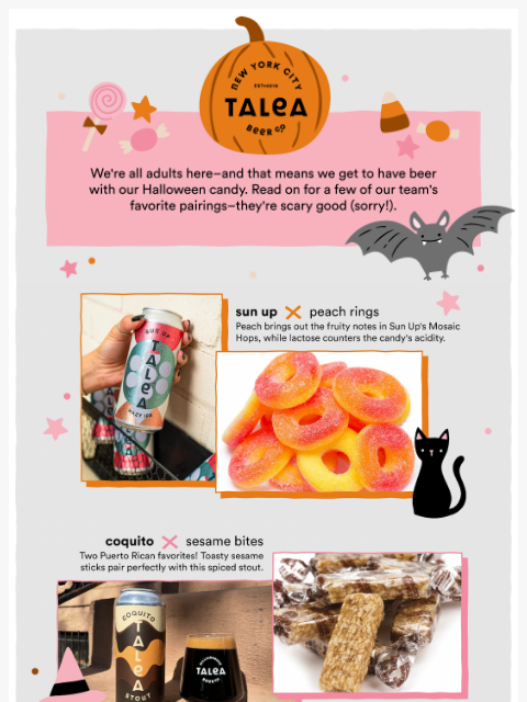 taleabeer newsletter: A grown-up glow-up for your Halloween candy