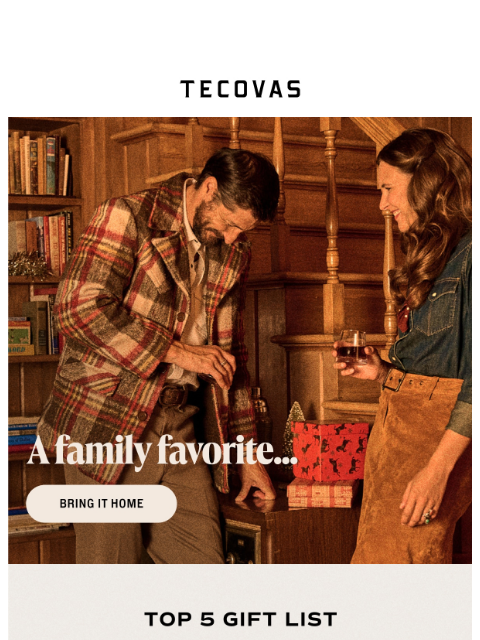 tecovas newsletter: Top 5 gifts