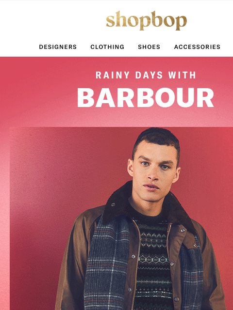 shopbop-mail newsletter: Layer up with Barbour