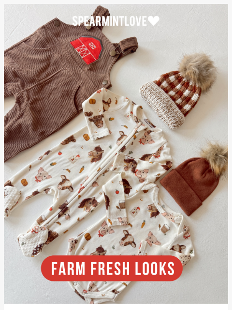 spearmintlove newsletter: Farm Fresh Fashion for Your Little Ones 🐔🧑‍🌾