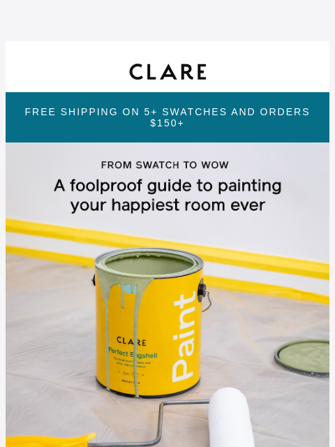 clare newsletter: Your dream room is one brush away!