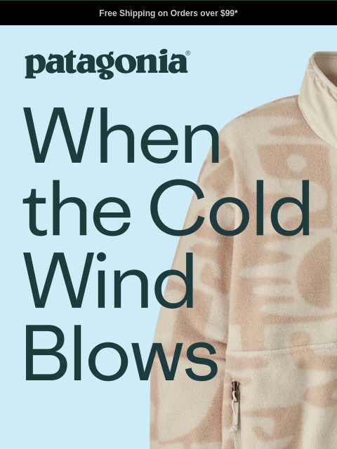 patagonia newsletter: New arrivals for winter