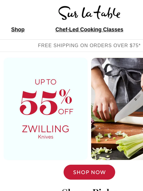 surlatable newsletter: Zwilling knife deals up to 55% off start today.