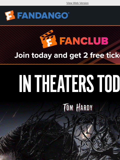 Make the most of the extra hour this weekend! Get tickets for 'Venom: The Last Dance,' 'Here,' and more new movies. View Web Version JOIN FANCLUB TODAY AND GET 2 FREE TICKETS IN