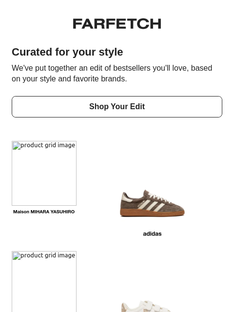 farfetch newsletter: Bestsellers, edited for you