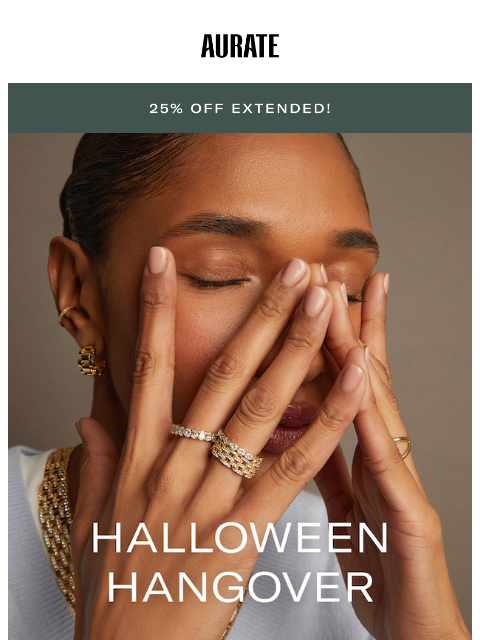 auratenewyork newsletter: 25% OFF: ONE MORE DAY