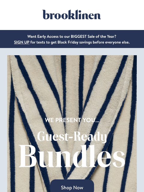 brooklinen newsletter: Are You Guest-Ready?