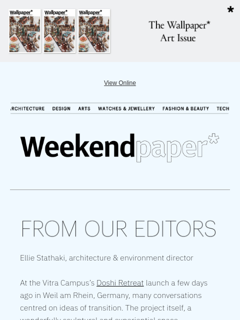 futureplc newsletter: Weekendpaper* | Art Deco’s Anniversary