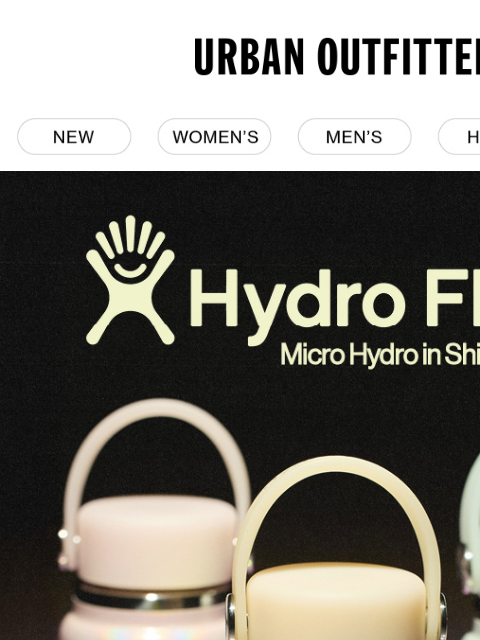 urbanoutfitters newsletter: Hydro Flask for the holidays ❄️✨