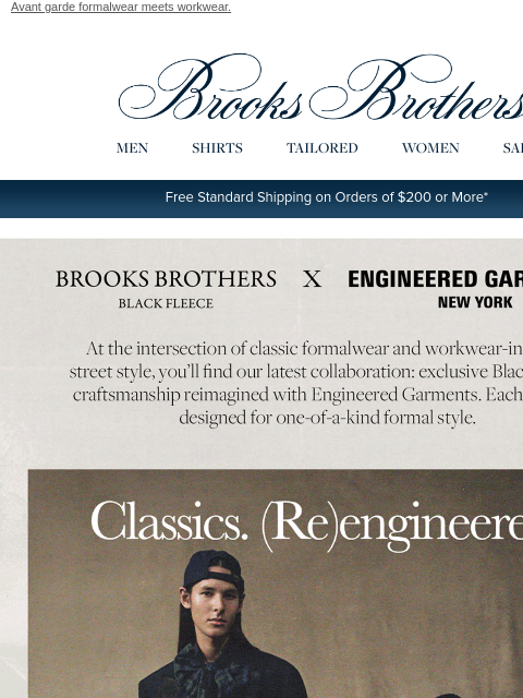 brooksbrothers newsletter: Engineered Garments collab