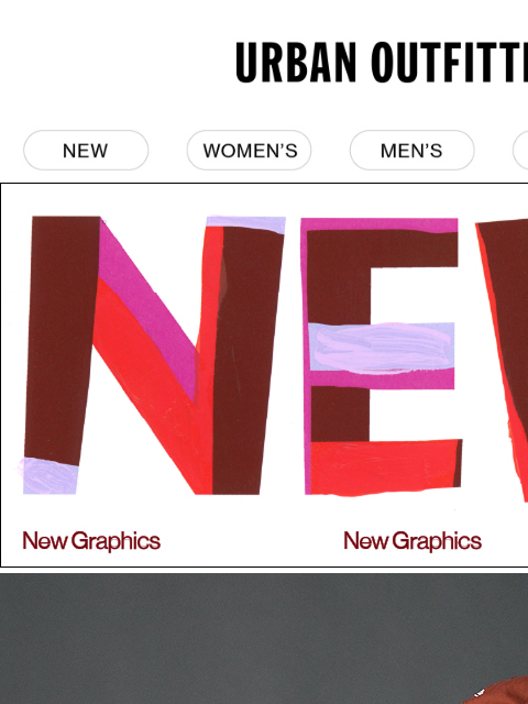urbanoutfitters newsletter: a NEW graphics drop 👀
