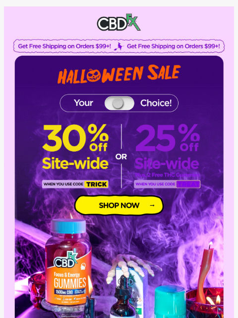 cbdfx newsletter: Halloween's over, but we’re still scaring up deals...