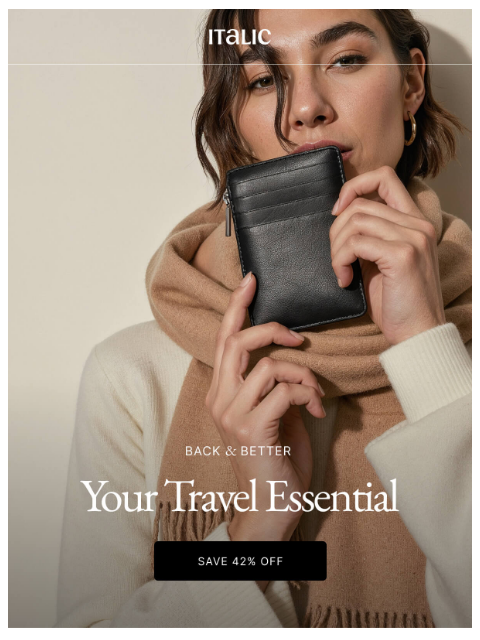 italic newsletter: Almost Sold Out: Albee Card Holder