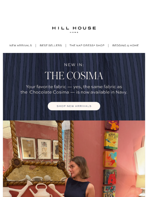hillhousehome newsletter: NEW IN: The Cosima Nap Dress