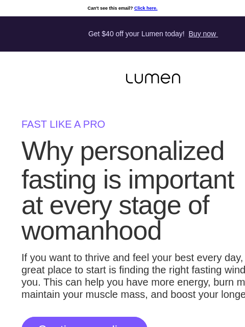 lumen newsletter: Strategies for intermittent fasting success