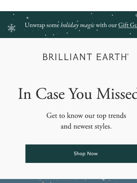 brilliantearth newsletter: Best-selling rings that stack up for the holidays