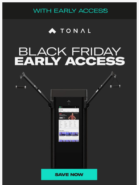 tonal newsletter: Save up to $1,000* at Tonal
