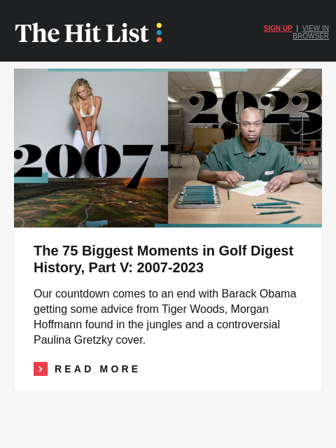 golfdigest newsletter: Rising LIV star earns Masters invite