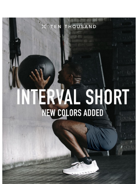 tenthousand newsletter: Your favorite short, in new colors