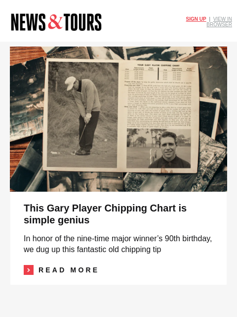 golfdigest newsletter: America’s most beautiful courses, ranked