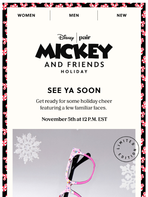 paireyewear newsletter: 🎁Disney Mickey & Friends Holiday🎁