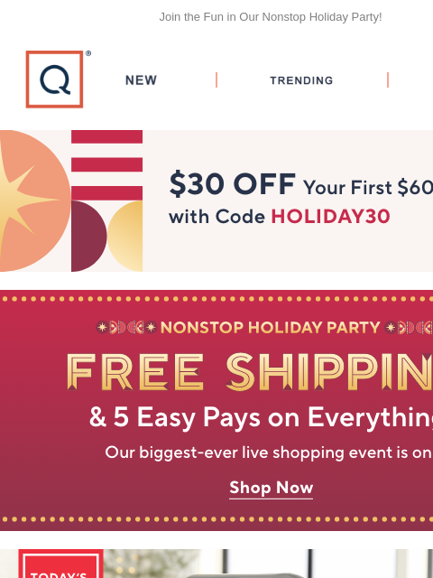 qvcemail newsletter: KitchenAid Stand Mixer + Get $30 Off