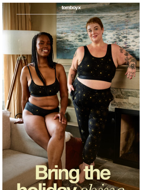 tomboyx newsletter: Holiday Prints are Here