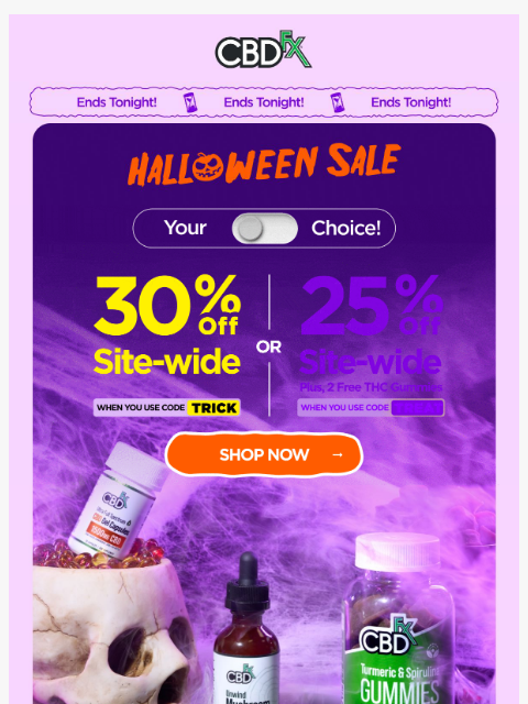 cbdfx newsletter: Final Day: Get 30% OFF site-wide or 25% OFF + free...