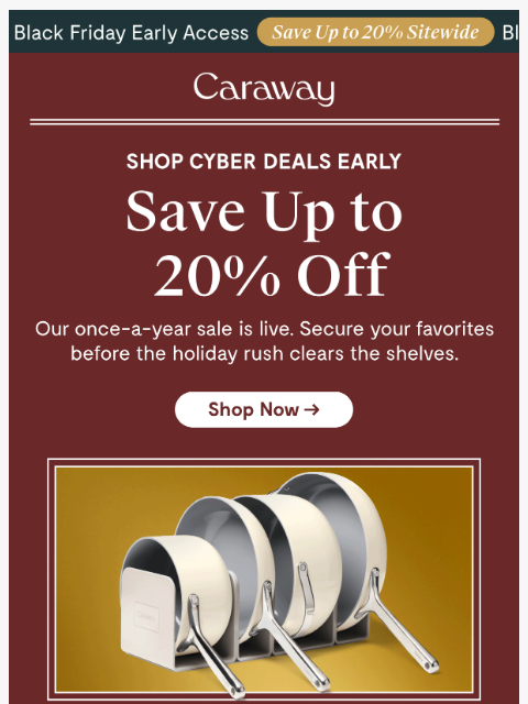 carawayhome newsletter: Shop the Best Deal of the Season