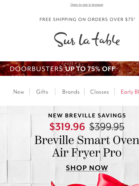 surlatable newsletter: Early Black Friday Is on Now—Up to 60% Off