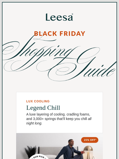 leesasleep newsletter: Black Friday shopping starts here 👇