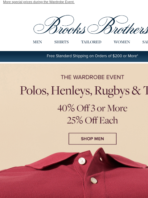brooksbrothers newsletter: Up to 40% off the best polos in the game