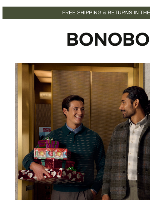 bonobos newsletter: Holiday New Arrivals Are Here