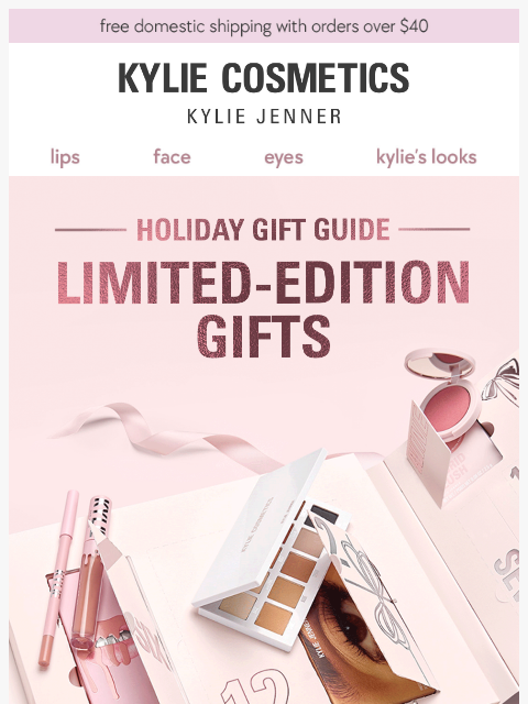 kyliecosmetics newsletter: limited-edition holiday gifts 🎀