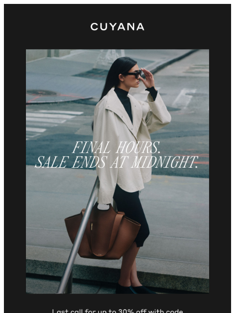 cuyana newsletter: Private Sale Last Call