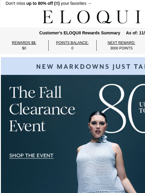 eloquii newsletter: FOMO WARNING