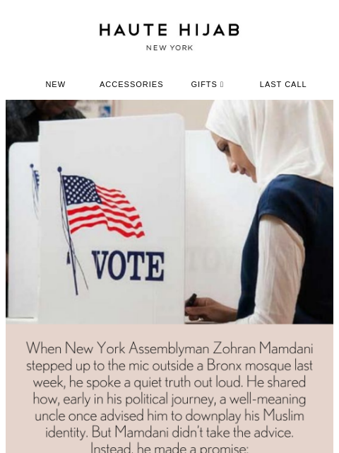 hautehijab newsletter: TOMORROW, WE VOTE 🗳️