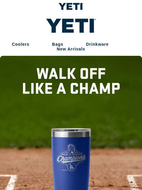 yeti newsletter: Officially Licensed MLB™ World Series™ Drinkware