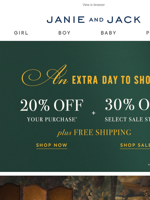 janieandjack newsletter: You (almost) missed it...